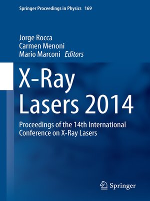 cover image of X-Ray Lasers 2014